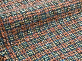 Exclusive Collection 3つ杢チェックコットンツイードレッド系