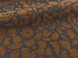 Exclusive Collection 花柄20ビエラプリント部分起毛ブラウン系