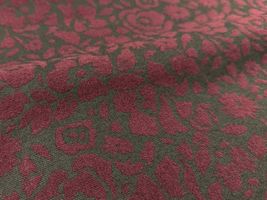 Exclusive Collection 花柄20ビエラプリント部分起毛ボルドー系