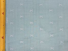 コットンこばやし ラメリボンのダブルガーゼシエルブルー×銀ラメ