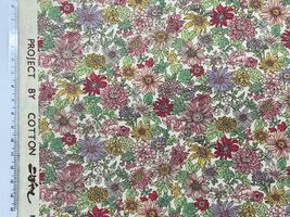 コットンこばやしブロードプリント「ブルーミング」ピンク系