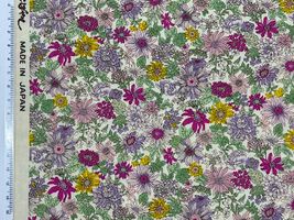 コットンこばやしブロードプリント「ブルーミング」ラベンダー系