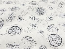 Exclusive Collection フレッシュチーズの60ローンプリントオフ白