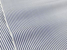 【現品限り特価】Exclusive collection 西脇産先染クールストライプネイビー系