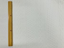 アラン風ロービングジャカードニットオフホワイト