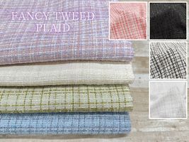 145cm幅のファンシーツイード「plaid」_拡大イメージ