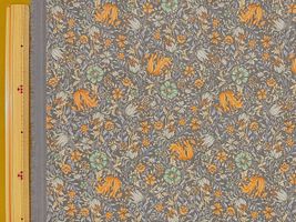 Exclusive Collection コーデュロイプリント「クラシカル・ガーデン」グレー地