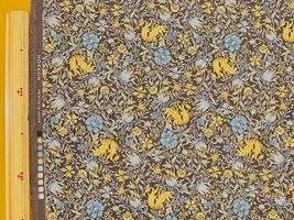 Exclusive Collection コーデュロイプリント「クラシカル・ガーデン」ブラウン地