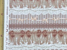 【現品限り特価】クラシカルモダン フリルリボンレースブラウン