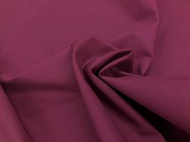 240本打ち込みの高密度80ローン無地ラズベリー