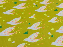 NEON羽ばたく鳥のオックスプリントイエロー
