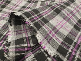 【現品限り特価】Exclusive Collection テンセル混先染チェックグレー系