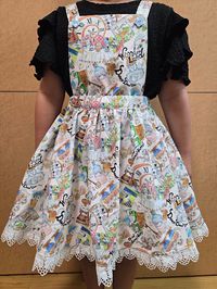 『Hoyoka』Alice in Nyanderlandのシーチングプリント_拡大イメージ