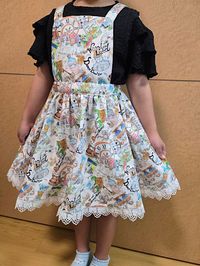 『Hoyoka』Alice in Nyanderlandのシーチングプリント_拡大イメージ