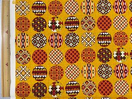 シーチングプリント un/no「RETROSPECTIVE CIRCLE」パンプキン