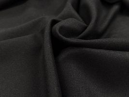 お買い得価格の名産地尾州生まれ強撚ブラックウールブラック