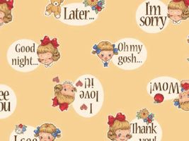 【現品限り特価】QUILT GATE「マーガレット＆ソフィ5」スタンプイエロー