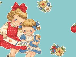 【現品限り特価】QUILT GATE「マーガレット＆ソフィ5」絵本サックス