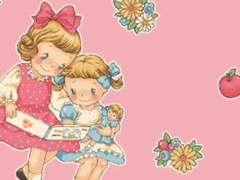 【現品限り特価】QUILT GATE「マーガレット＆ソフィ5」絵本ピンク