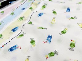 my piece of fabric クリームソーダの60ローンプリント_拡大イメージ