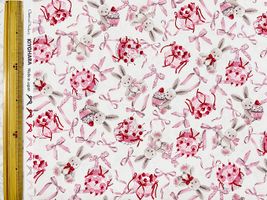 オックスプリント クラシカルモダン2025 ラビットリボンオフホワイト