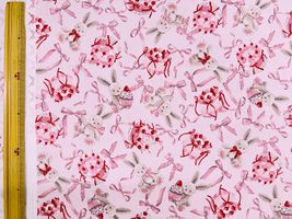 オックスプリント クラシカルモダン2025 ラビットリボンペールピンク