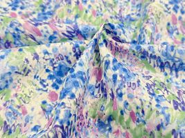 Exclusive Collection 60ローンプリント「SUISAI KIKA」ブルー系