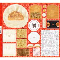 熱烈歓迎！中華飯店のパネルシーチングプリントカラフル