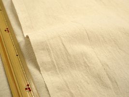 トリプルワッシャー加工「万葉木綿」生成(綿かす残し)