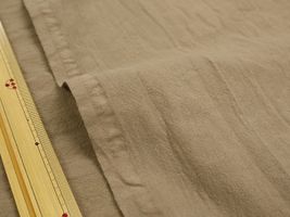 トリプルワッシャー加工「万葉木綿」ライトブラウン