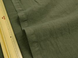 トリプルワッシャー加工「万葉木綿」カーキ