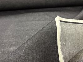 【現品限り特価】広幅スーピマコットンリネンデニム_拡大イメージ