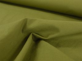 お洋服づくりのための ソフトブロード無地カーキ