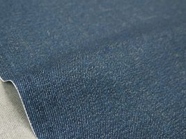 オックスプリント 「ベーシックデニム」しぶい青