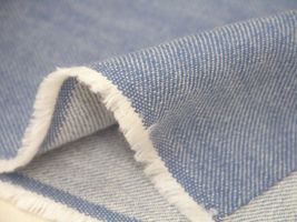 やわらかデニム無地ブルー