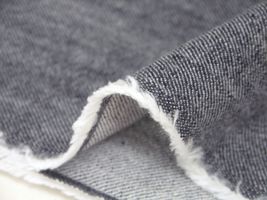 やわらかデニム無地ネイビー