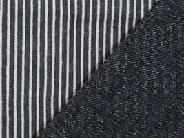 デニム調リバーシブルプリント黒