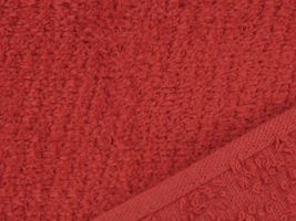 シャーリング・タオル無地濃い朱赤