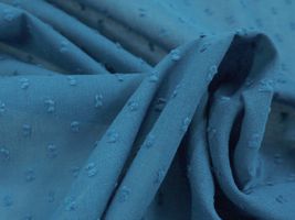 ブラウスを作りたくなるスノーカットドビーブルー