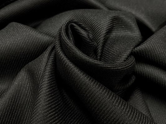 【現品限り特価】ブラックウールギャバジン