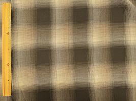 【現品限り特価】大きなウールチェックベージュ×ブラウン