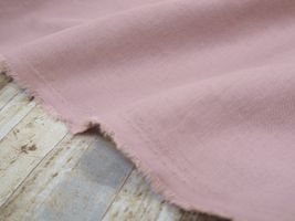 フレンチカラーのソフトなハーフリネン無地 「シュクレ」くすみラベンダー