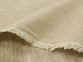 綿麻タンブラーワッシャー無地「MACARON」生成(綿かす残し)