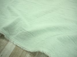 綿麻タンブラーワッシャー無地「MACARON」アイスミント