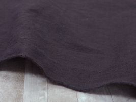 綿麻タンブラーワッシャー無地「MACARON」ダークパープル