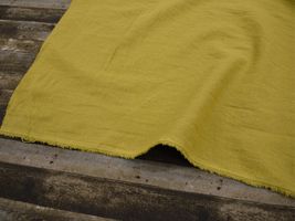 綿麻タンブラーワッシャー無地「MACARON」カラシ