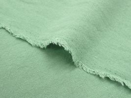 【複数枚になる場合あり】綿麻先染ワッシャー無地ミストグリーン