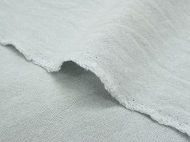 【複数枚になる場合あり】綿麻先染ワッシャー無地ペールグレー