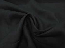 ソフトな 麻シーチング無地 極（きわみ)ブラック