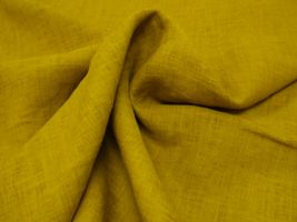 ソフトな 麻シーチング無地 極（きわみ)マスタード